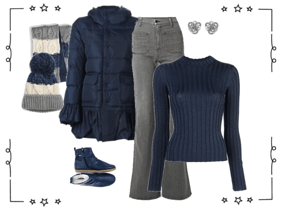 Navy and gray