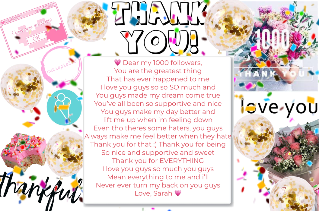 THANK YOU! I LOVE EVERY SINGLE ONE OF YOU 💗💗🥰🥰