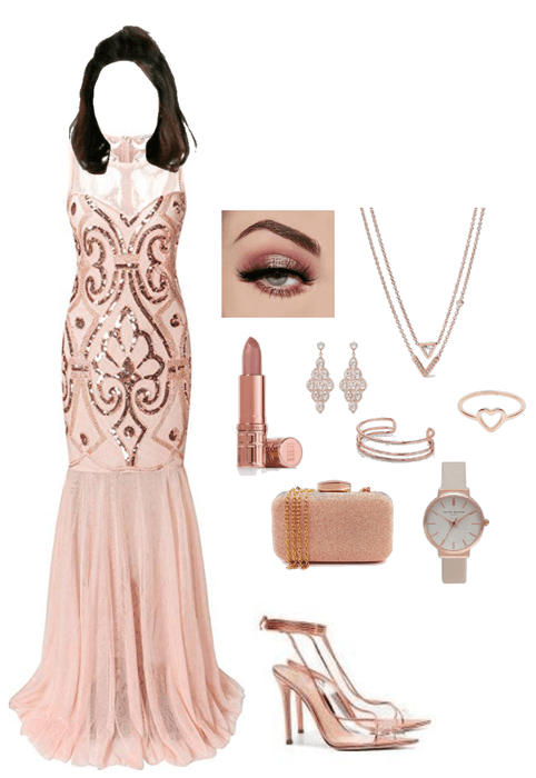 Rose Gold Gala Dress