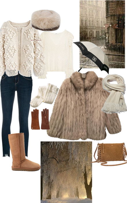 snuggling winter day outfit