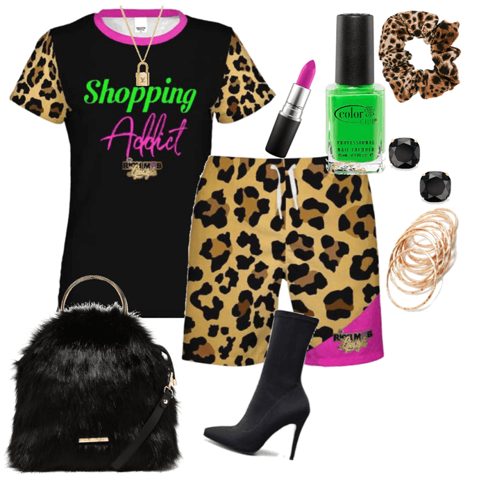 shopping addict Leopard Fit