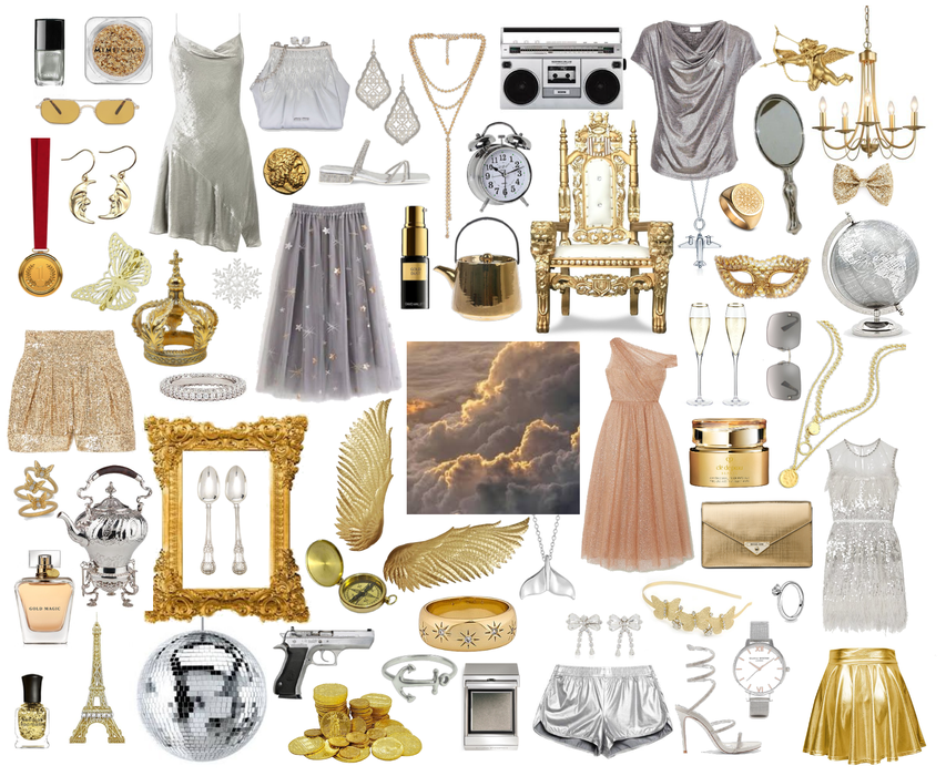 Silver & Gold Collage