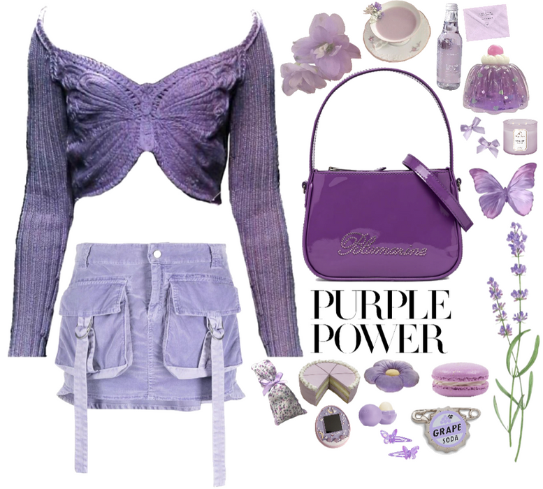 purple outfit for February challenge