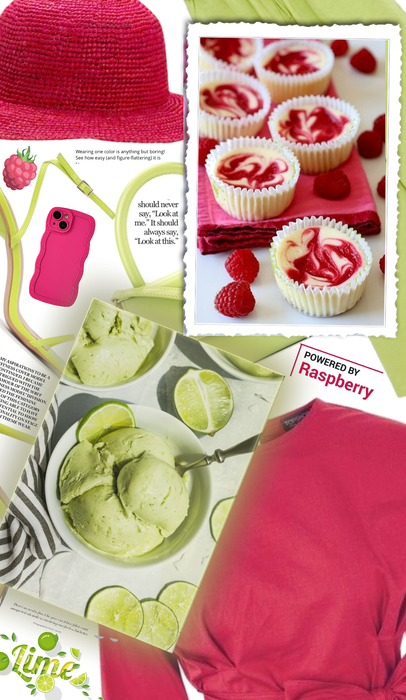 Raspberry and lime