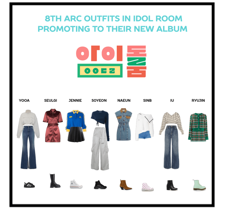 8th arc outfits in idol room