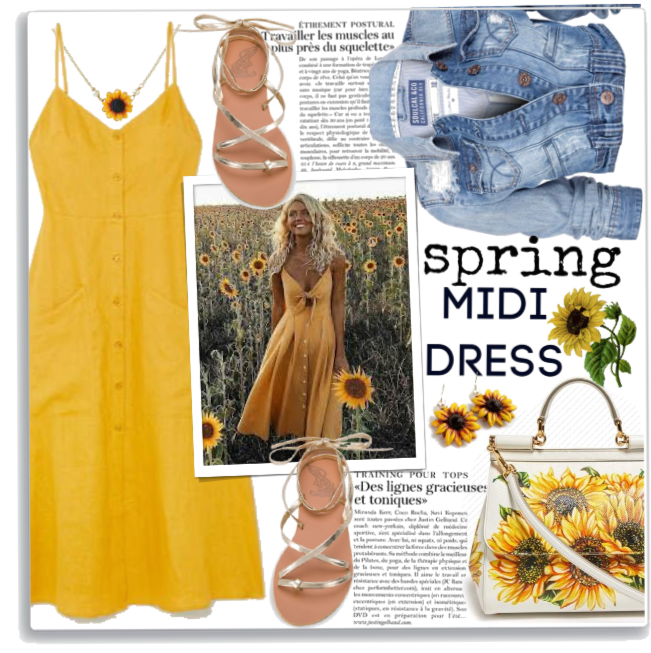 Spring Midi Dress 🌻🌾