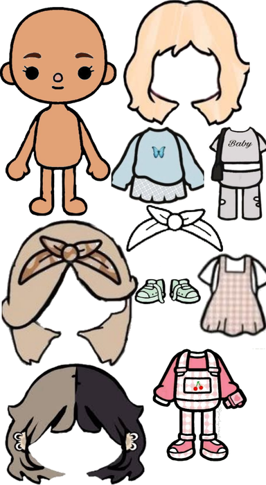 toca boca paper doll Outfit | ShopLook