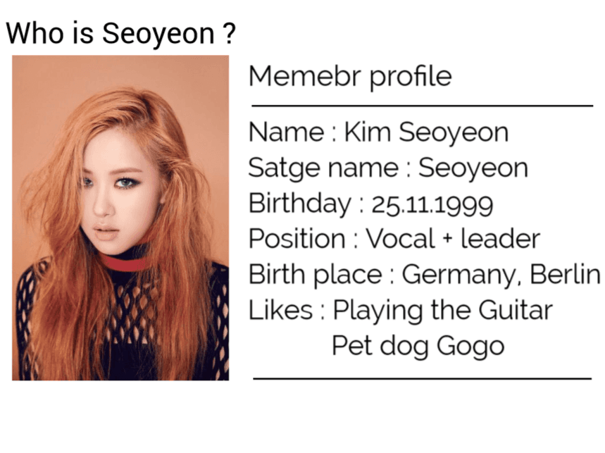 Member profile Seoyeon