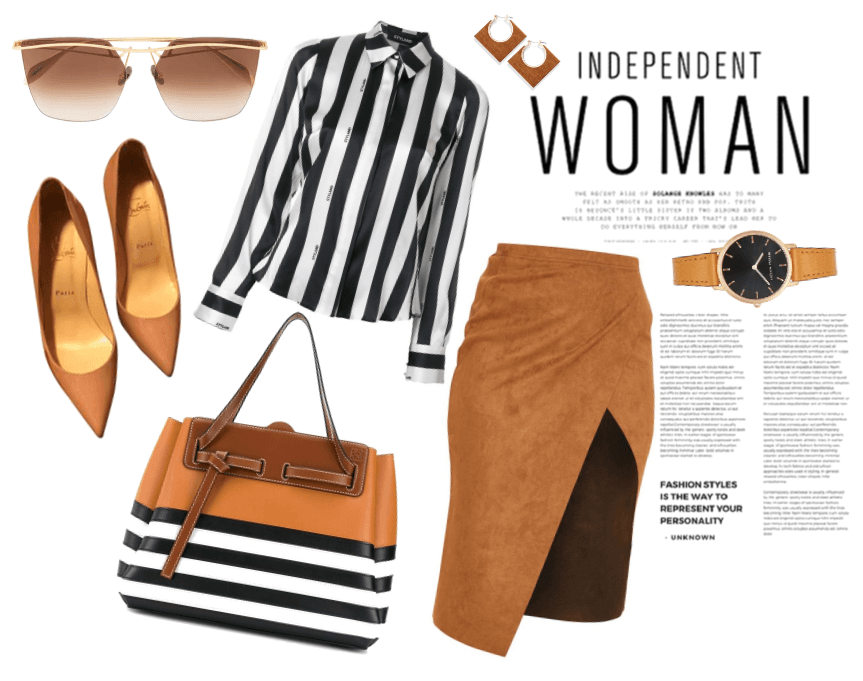 brown and stripes