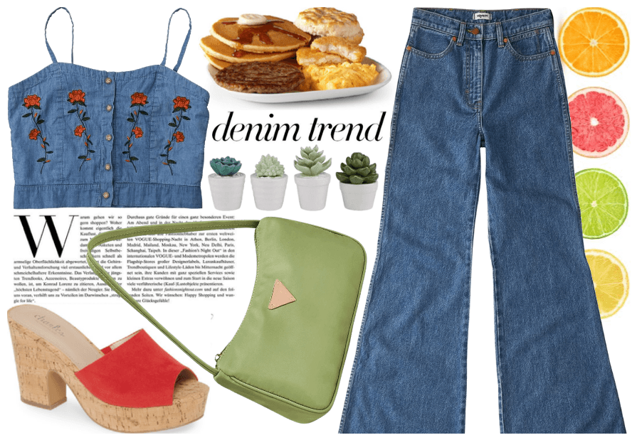 Jeans & a cute Top - 2000's fashion