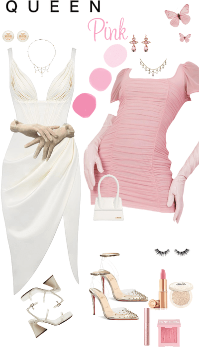 White and pink