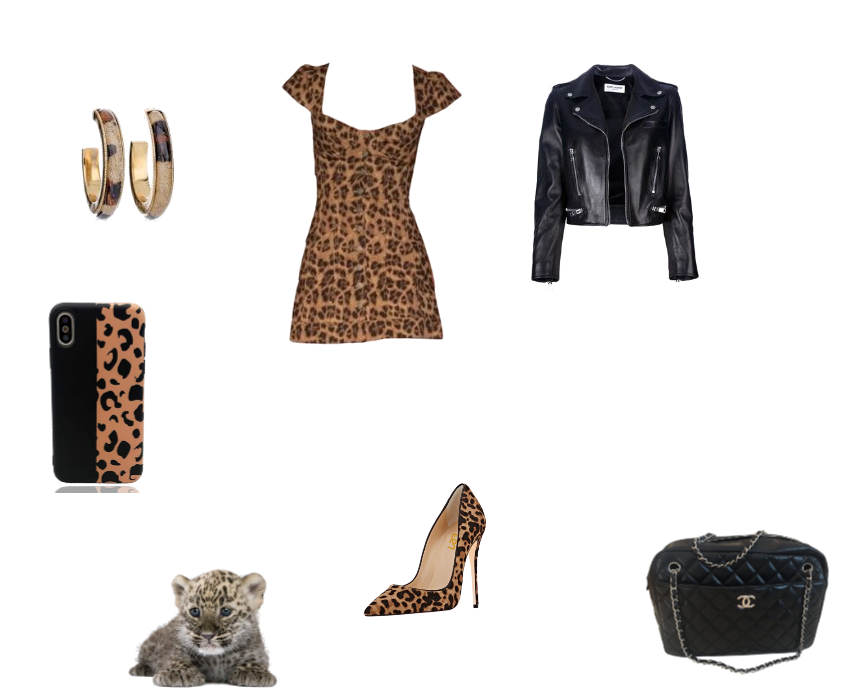 Leopard In Leather