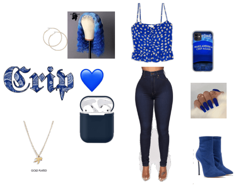 crip gang outfit