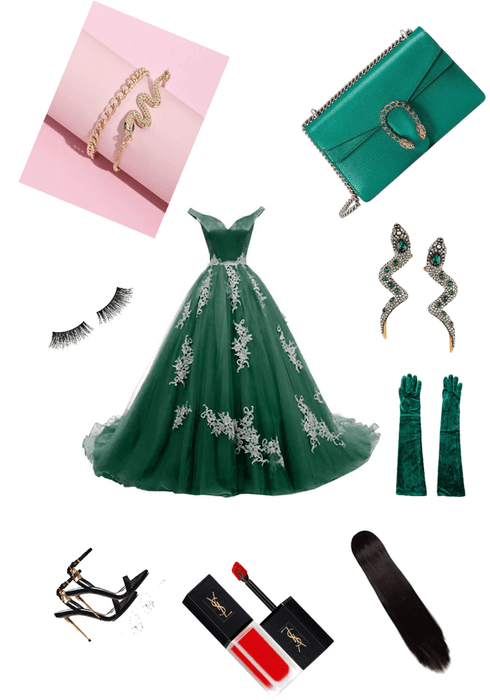 slitherin Yule ball outfit