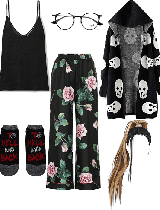 Crystal Lockwood inspired pajama outfit