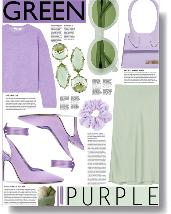 green & purple mood 💚💜