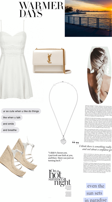 OOTD : white outfit for date