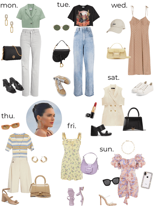 Kendall Jenner's weekly outfit - summer 1