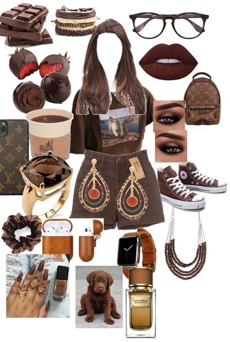 brown outfit outrageous