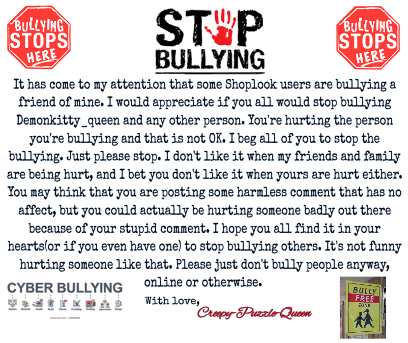 #Anti-Bullying #Stop-Bullying #Demonkitty_queen