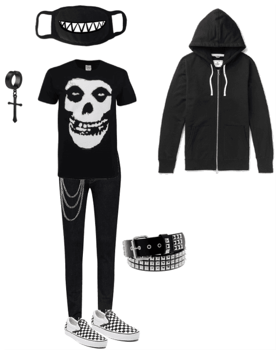 Emo punk outfit