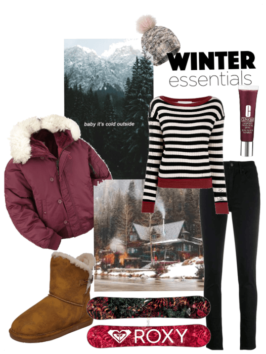Winter ski outfit