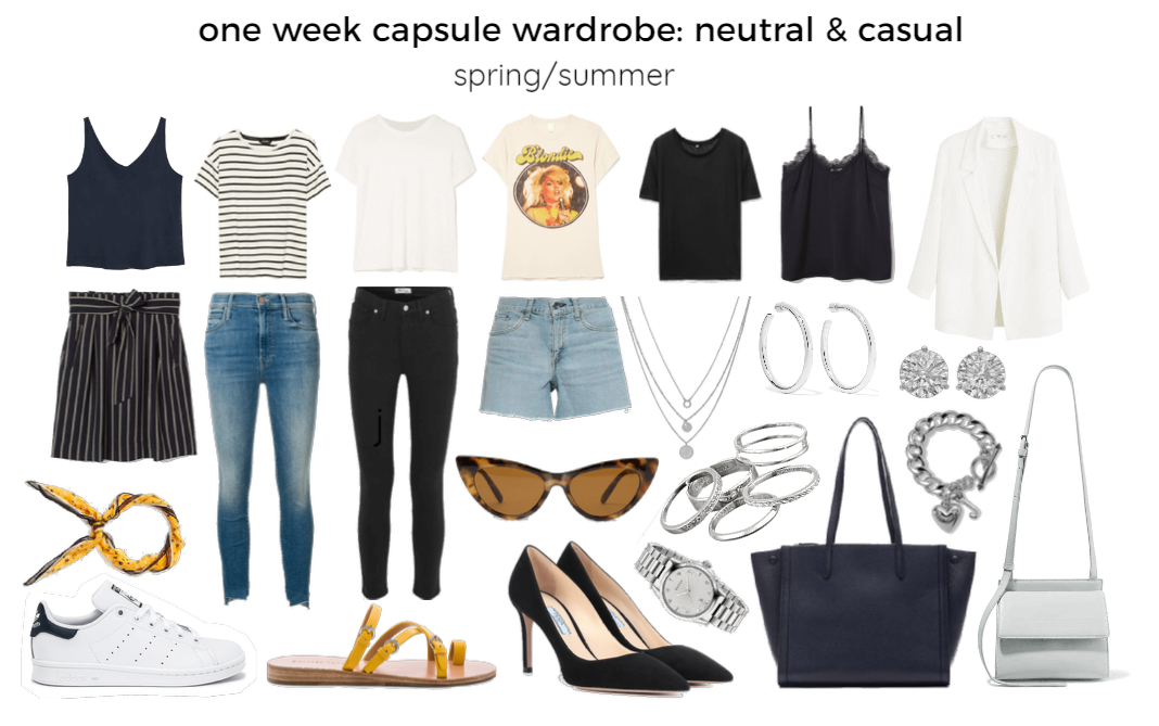 one week capsule wardrobe: neutral & casual