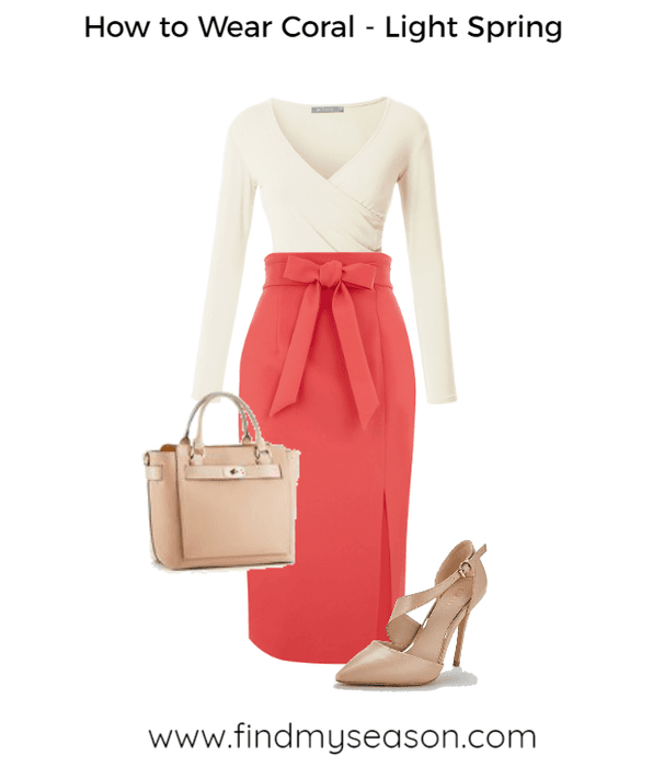 Living Coral Outfit for Light Spring