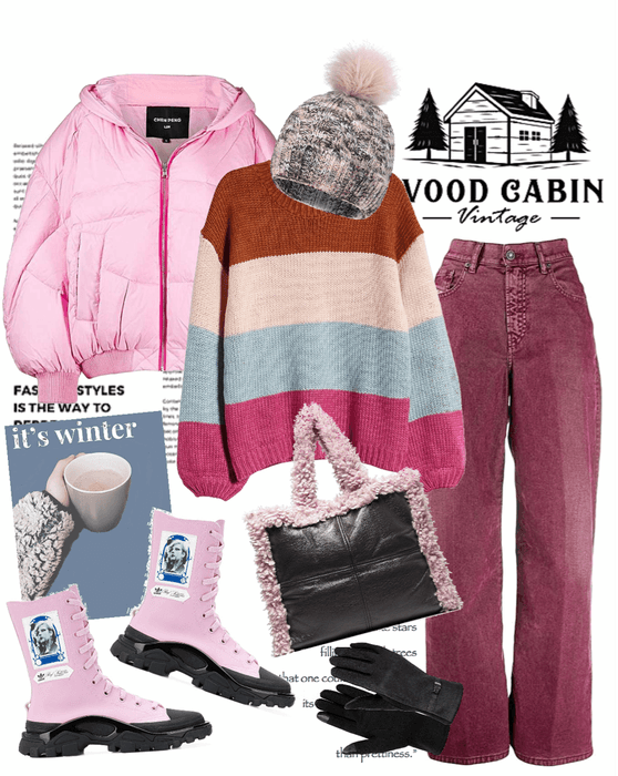 Winter Cabin 2020 Pretty in Pink!