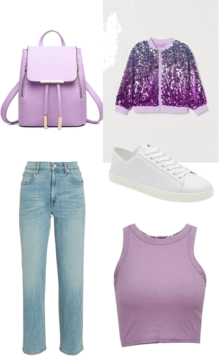 purple but casual