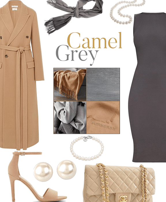 camel + grey