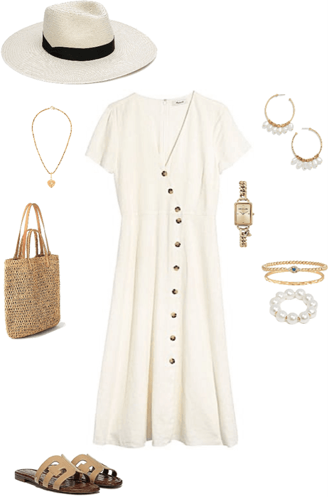 Basic beige dress