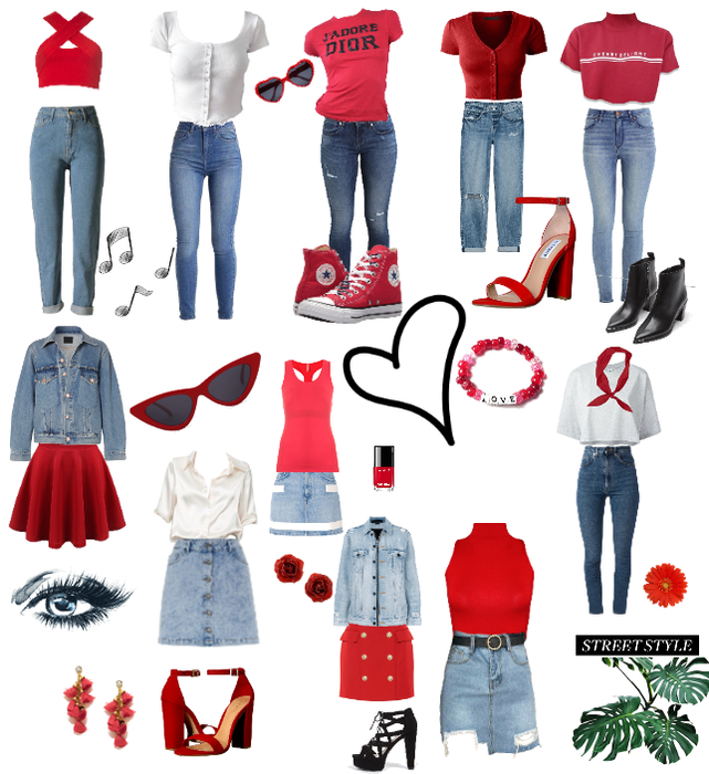 Silisium Vokal Outfit vocalgroup - jeans / red