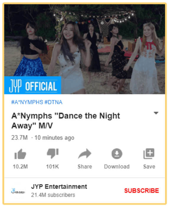 A*Nymphs "Dance the Night Away" M/V