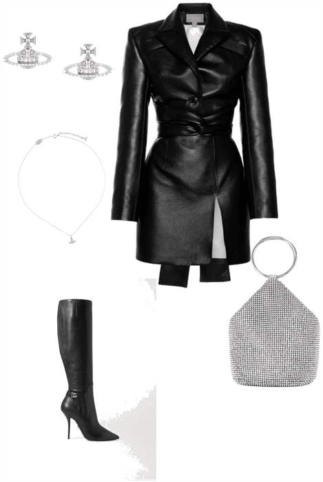 leather date outfit