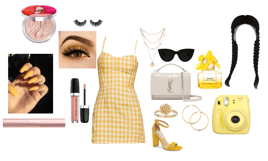 yellow summer outfit