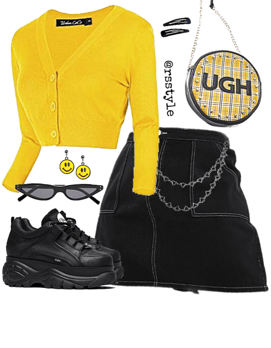 yellow smiley fit