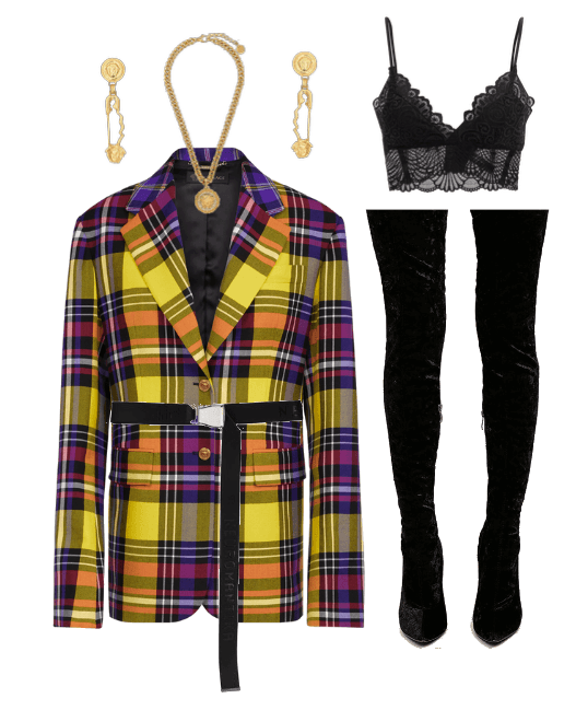 tartan stage outfit