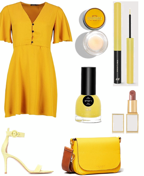 yellow outfit