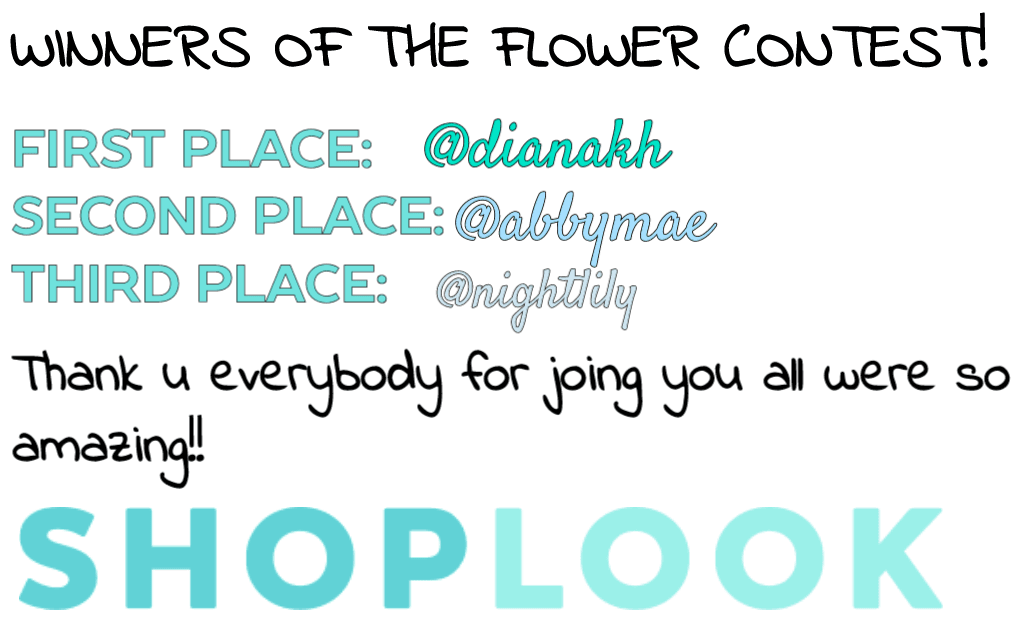Winners of the flower contest!