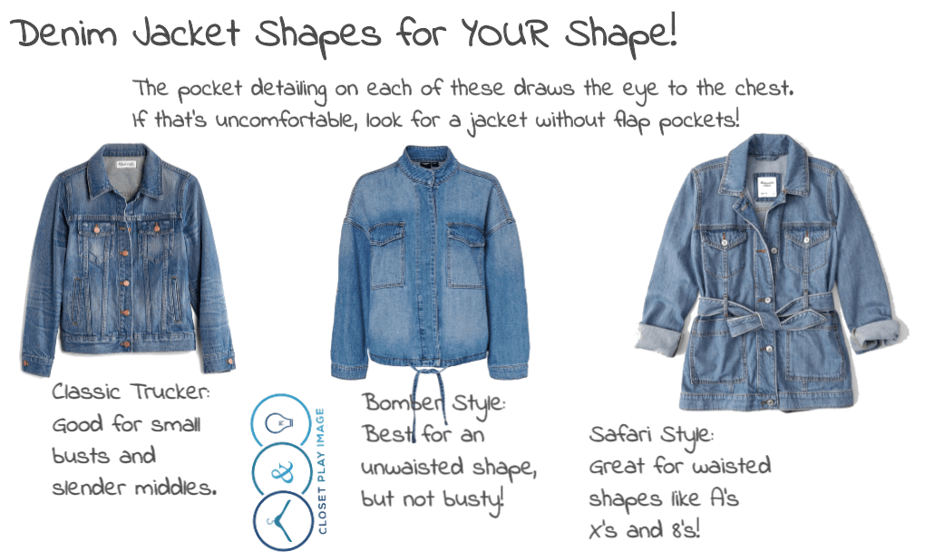 Denim Jacket Shapes for YOUR Shape!