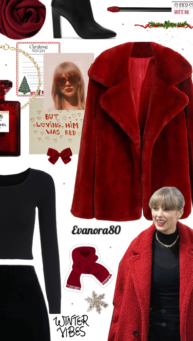 Red Coat × Taylor ♥️🌲✨