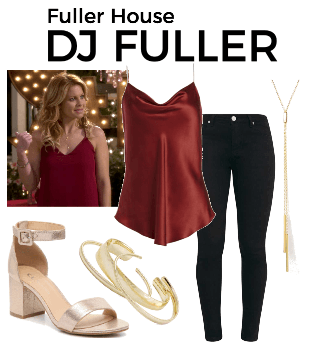 DJ Fuller Outfit Collage Season 1 Episode 7