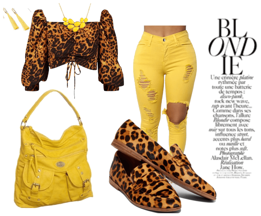 Pops of Yellow AND LEOPARD PRINT