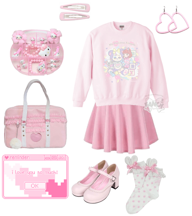 pink kawaii outfit