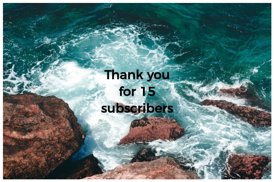 Thanks for 25 subscribers