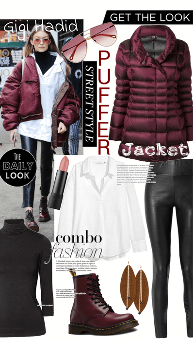 Get the Look - Gigi Hadid in a Puffer Jacket