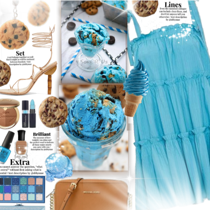 National Ice cream day| cookie monster inspired