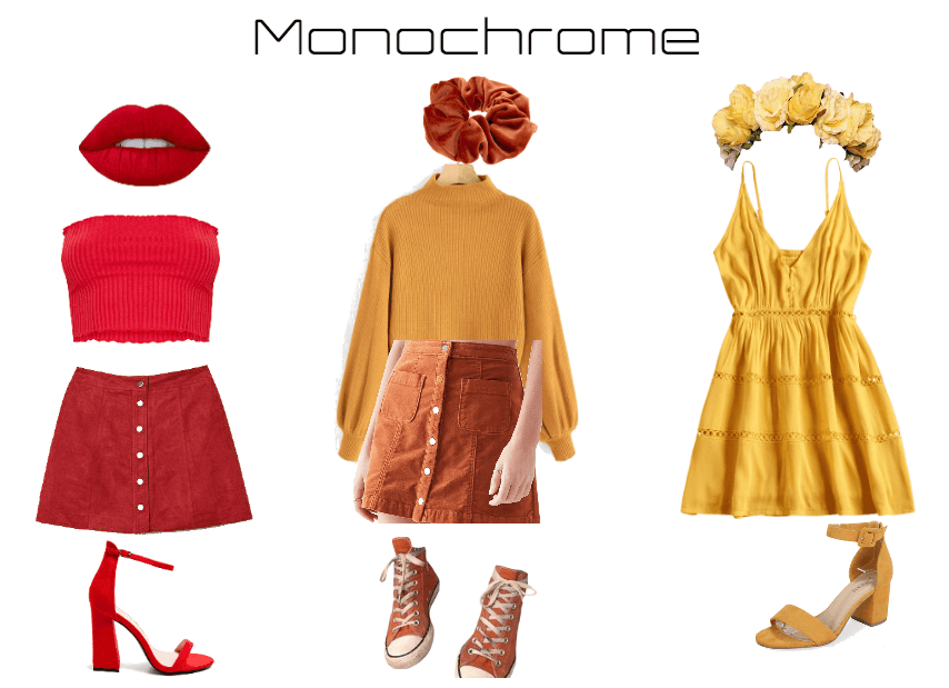 Monochrome: Red, Orange, and Yellow