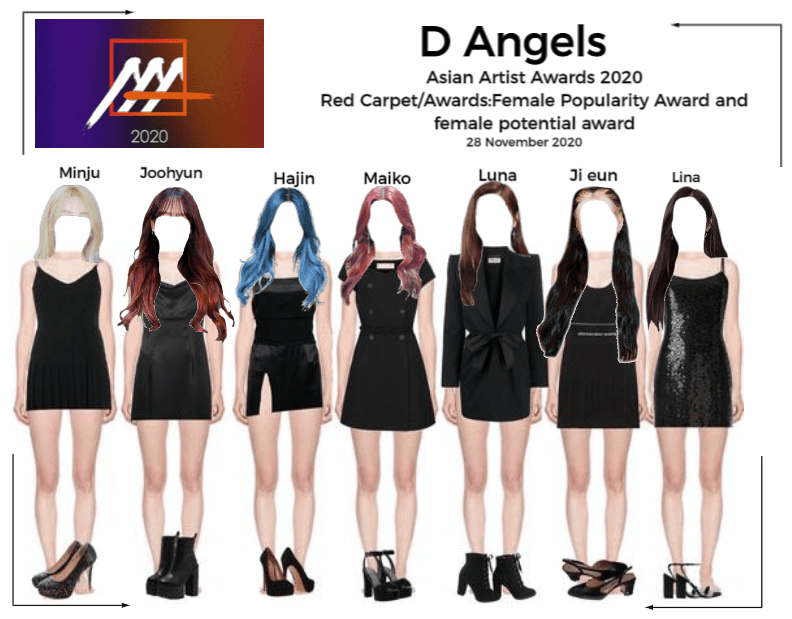 D Angels AAA 2020 Red carpet and Awards
